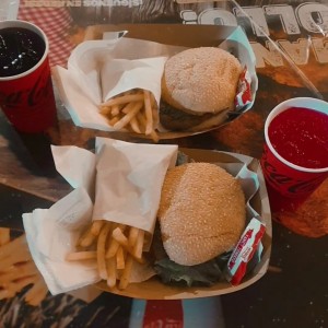 hamburguesa sencillas en combo