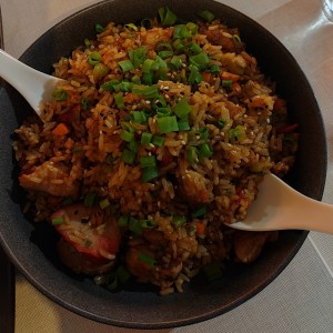 Arroz Oriental proteina de su eleccion