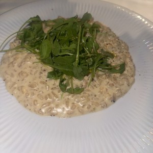 Rissoto cacio ,e Pepe Rucula