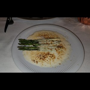 esparragos en crema y queso