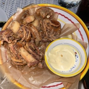 Calamares con pulpo