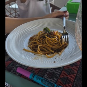 pasta con mariscos