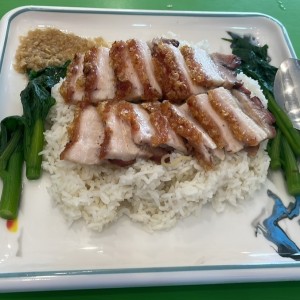 Arroz Con Puerco Liso Asado