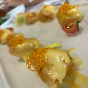 Camarones en salsa de limon