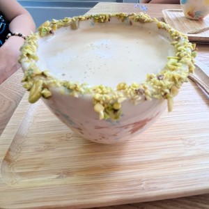 Capuccino de pistacho