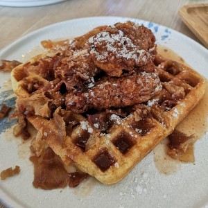 Chicken and waffles