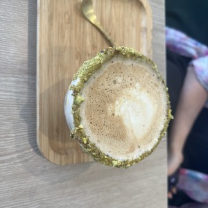 Capuchino de pistacho