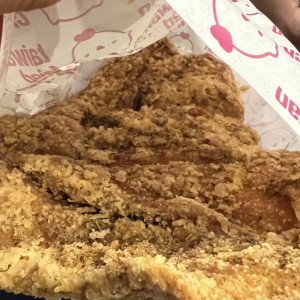 XXL fried chicken.