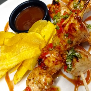 Brochetas de Pechuga de Pollo
