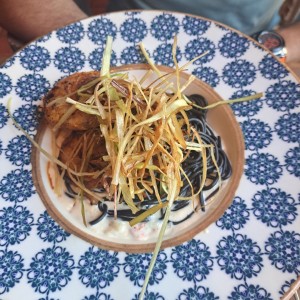 Pasta de Nero con Langosta