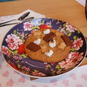 Galleta de chocolate y malva