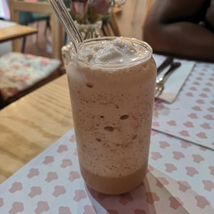 Salted caramel coffee frappe