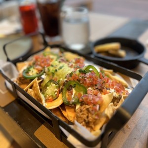 Nachos con pulled pork