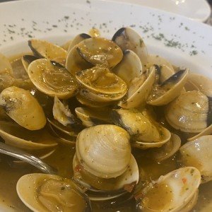 Almejas al ajillo o napolitanas