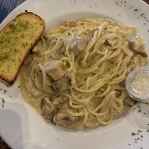 Pastas - Espaguettis con pollo
