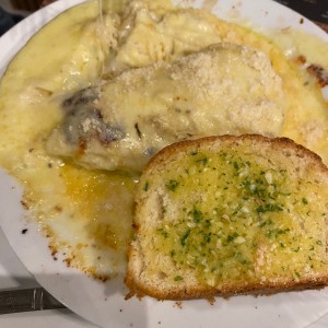 lasagna gratinada de pollo