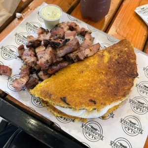 Con carne o cerdo