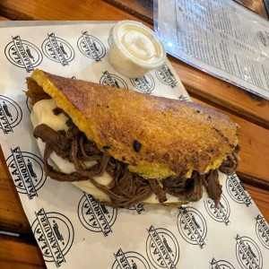 Queso Doble Con Carne De cerdo