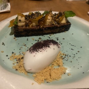 Tarta de chocolate y naranja