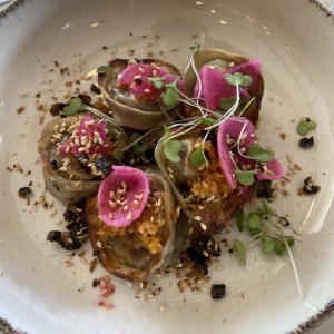 Dumplings de hongos