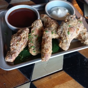 Wings con salsa barbacoa
