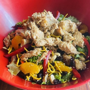 Rnsalada asian con pollo
