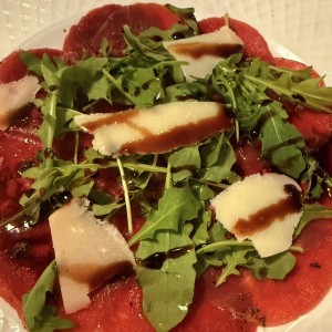 Carpaccio de roast beef