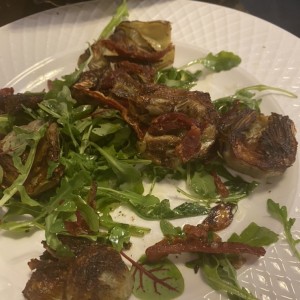 Alcachofas con jamon serrano 