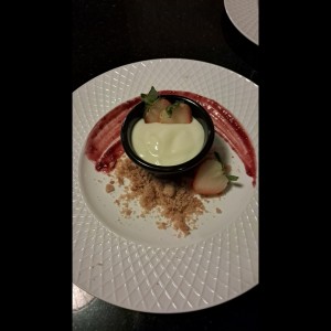 Mousse de chocolate blanco y saril