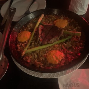 Concolon de hongos y filete