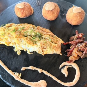 Croquetas de Yuca con Tasajo y Homelet
