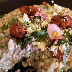 Rissotto con chorizo