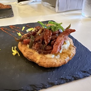 Torrejitas de maiz nuevo con tasajo