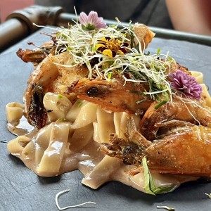 Pasta con Langostinos