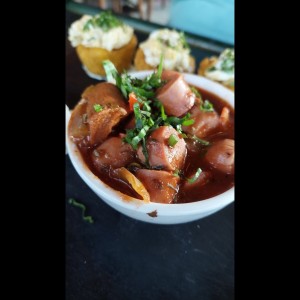 salchichas guisadas