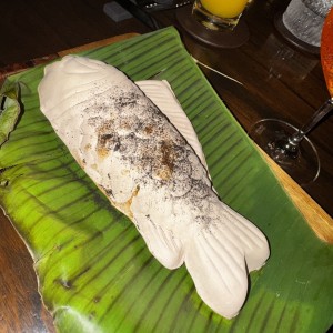 Pescado en arcilla