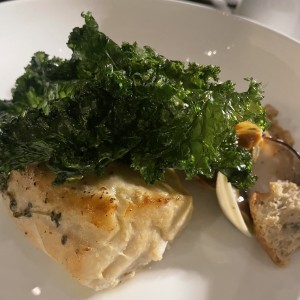 Pescado con mejillones