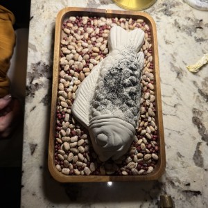 Pescado a la arcilla