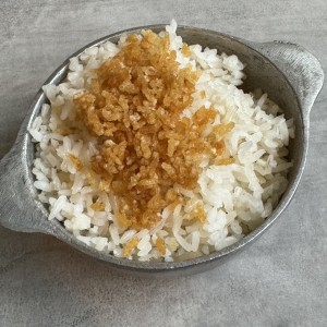 Arroz blanco con concolon