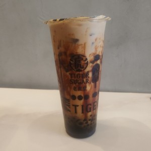 Boba cafe latte