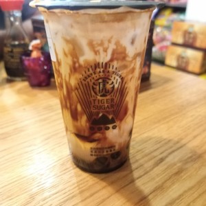 Bubble tea pudin black sugar