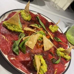Carpaccio con un toque ahumado 