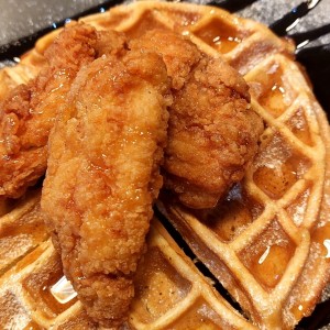 chicken Wafles and Maple