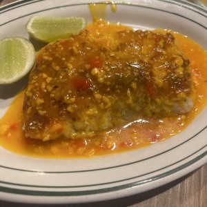 Filet corvina ajillo o Apanada 1 ord