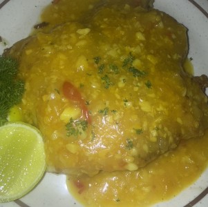 Filet corvina ajillo o Apanada 1 ord