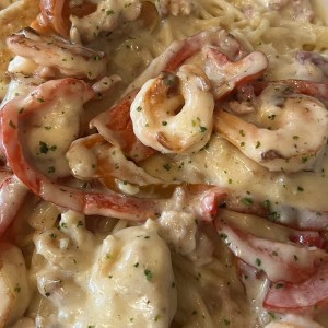 Spaguetti Camarones 