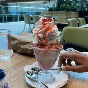 Sundae de fresa 