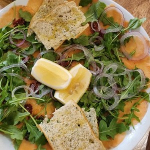 Entradas - Carpaccio de Salmón
