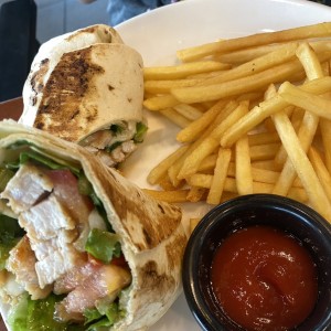 Wrap de pollo crispy