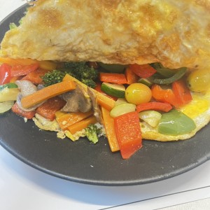Vegetales nutritivos del omelette